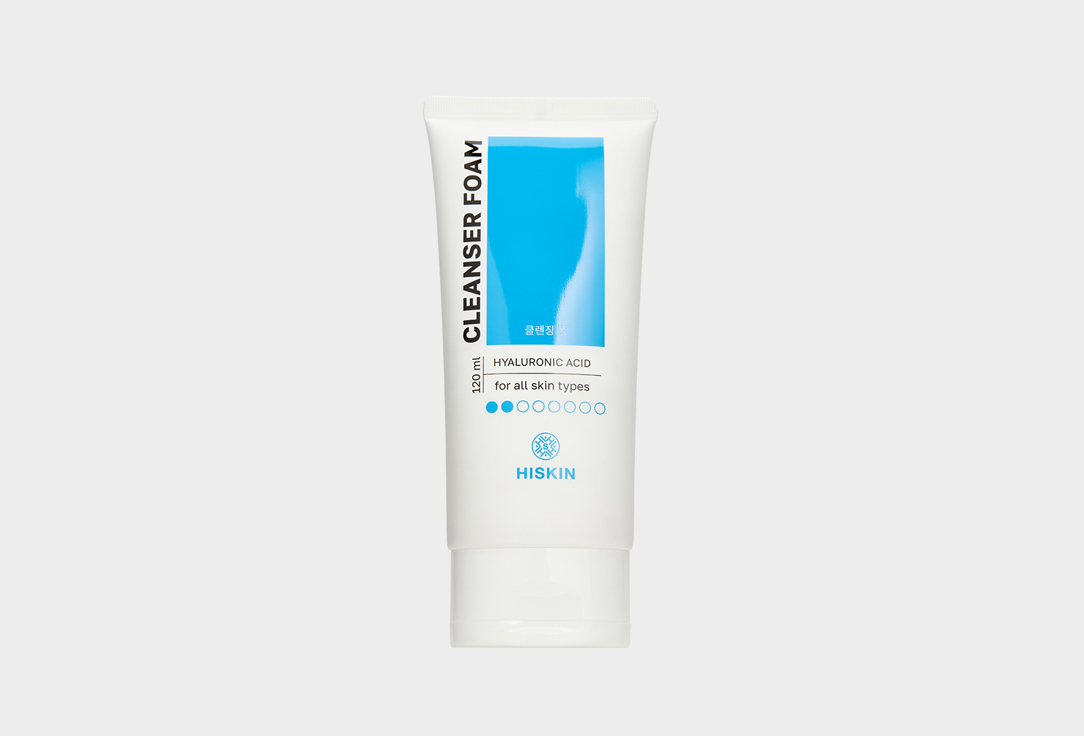 Hiskin Пенка для умывания с гиалуроновой кислотой Cleanser Foam with Hyaluronic Acid 120 мл