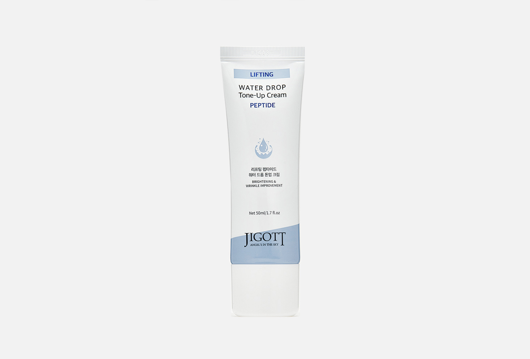 Jigott Крем для лица DAILY REAL WATER DROP Tone Up Cream PEPTIDE 50 мл