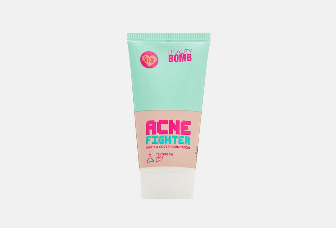 Beauty Bomb Тональный крем Matte & cover foundation "ACNE FIGHTER" 25 мл