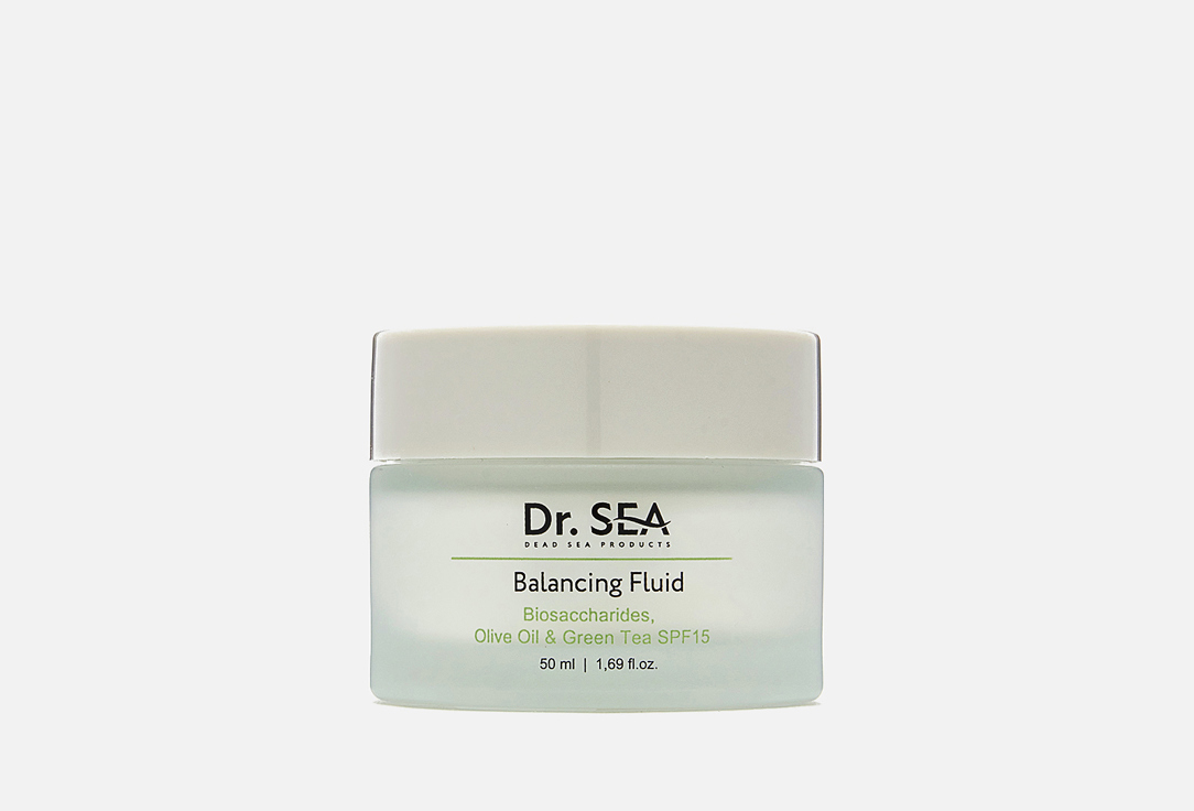 Dr.sea флюид для лица SPF15 BIOSACCHARIDES, OLIVE OIL & GREEN TEA 50 мл