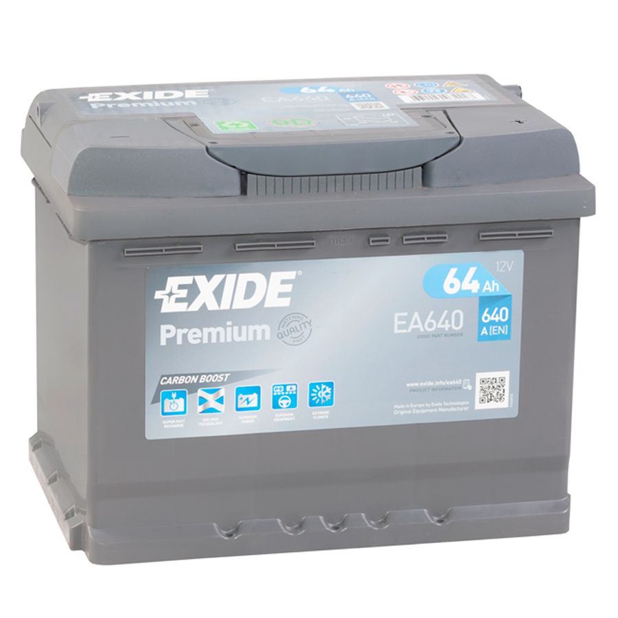 Exide 64 А·ч обратная