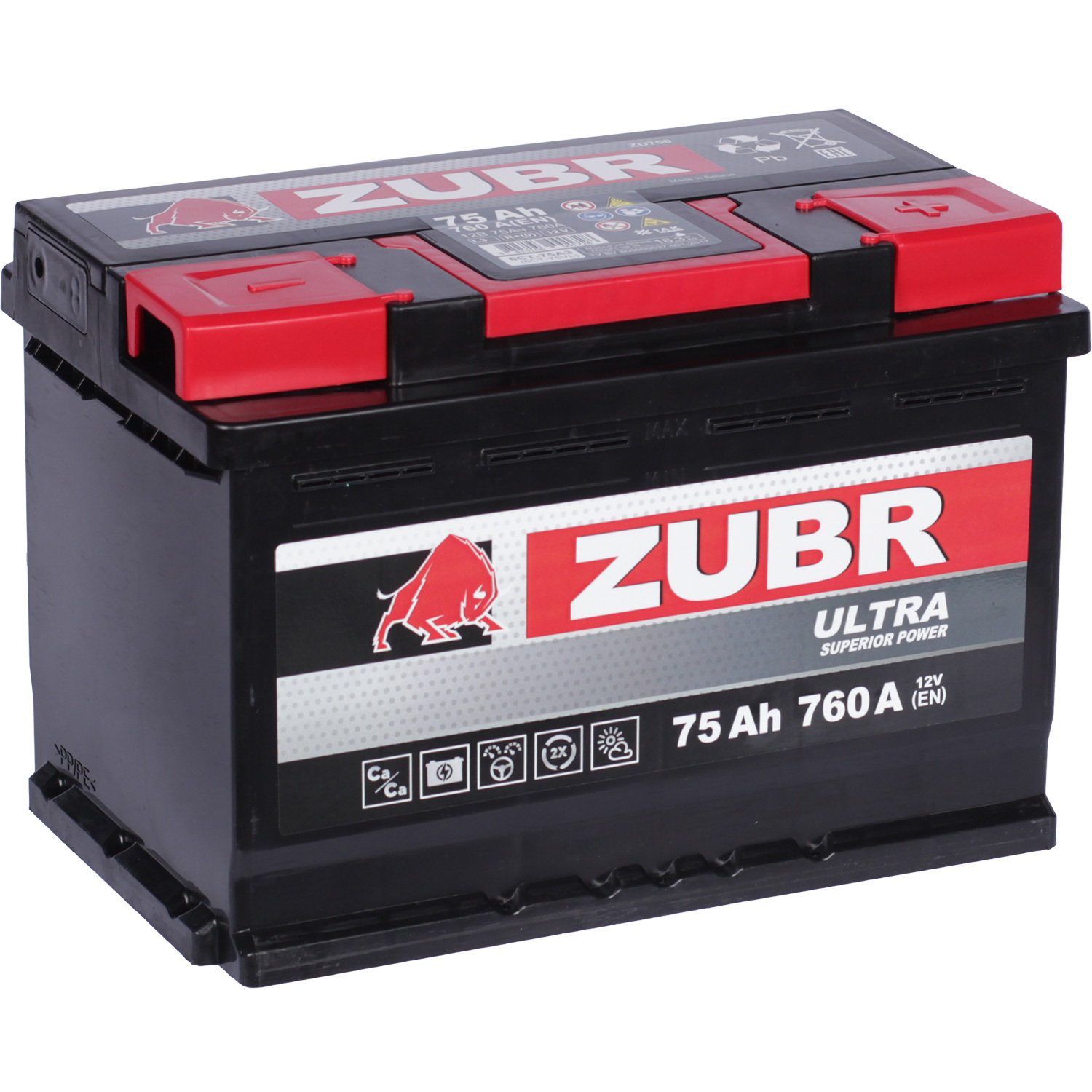 Zubr 75 А·ч обратная