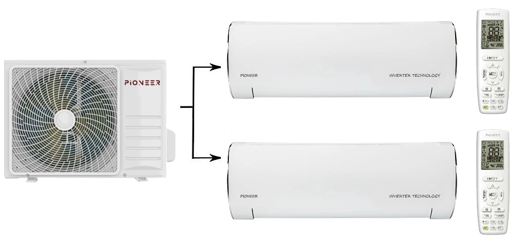 Pioneer 2MSHD18F/KFRI35LW*2